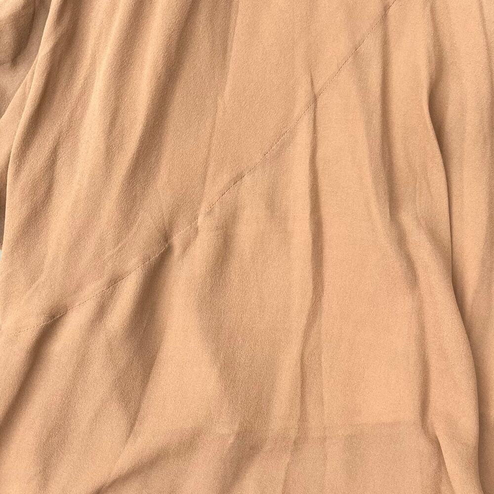Vintage 90s brown beaded silk ruffle dress, bohemian boho chic Y2K fairycore - Picture 9 of 14